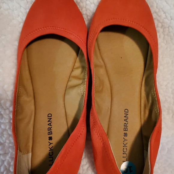Lucky Brand Women's Emmie Ballet Flats. Coral size 10. NWOT - Picture 2 of 7